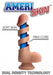 9 Inches Ultra Real Dual Layer Suction Cup Dildo Brown | SexToy.com