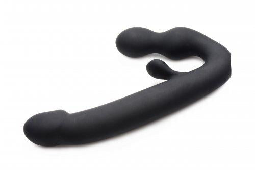 Tri-Volver Rechargeable Strapless Strap On Black | SexToy.com