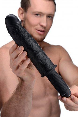 The Violator XXL Vibrating Giant Dildo Thruster Black | SexToy.com