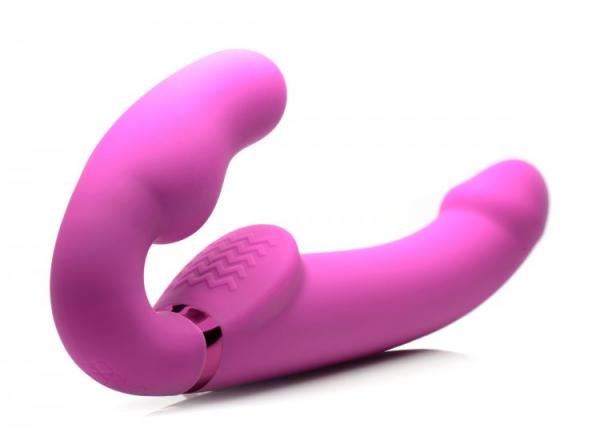 10X Evoke Ergo Fit Inflatable & Vibrating Strapless Strap-On Dildo | SexToy.com