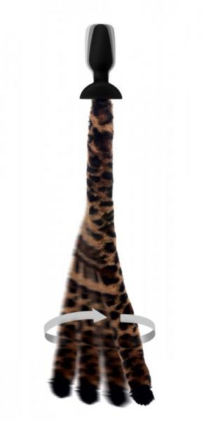 Waggerz Wagging Leopard Tail Anal Plug And Ears Set | SexToy.com