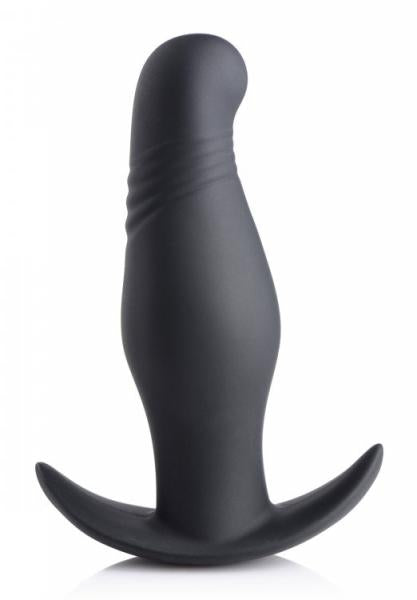 Kinetic Thumping 7X Rippled Anal Plug Black | SexToy.com