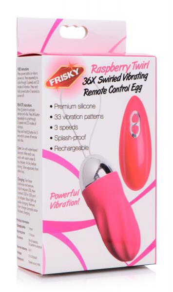 36x Swirled Vibrating Remote Control Egg | SexToy.com
