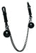 Nipple Clamps With Ball Weights And Chain Black | SexToy.com