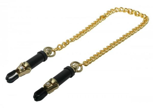Deluxe Adjustable Nipple Clamps Gold | SexToy.com