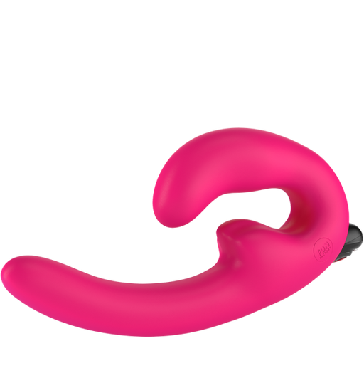 Fun Factory Sharevibe Vibrating Wearable Dildo - Pink | SexToy.com