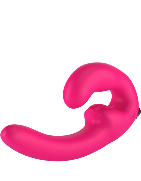 Fun Factory Sharevibe Vibrating Wearable Dildo - Pink | SexToy.com