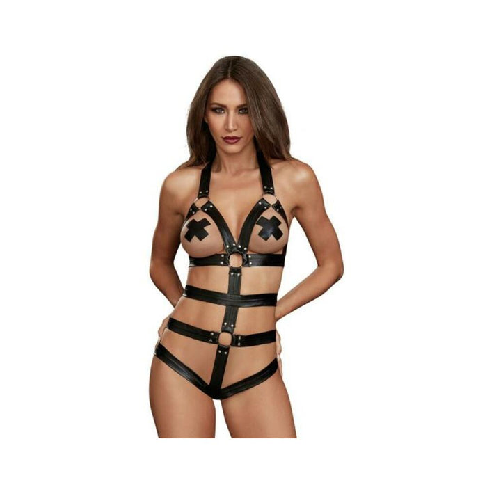 Teddy with Restraints Black O/S