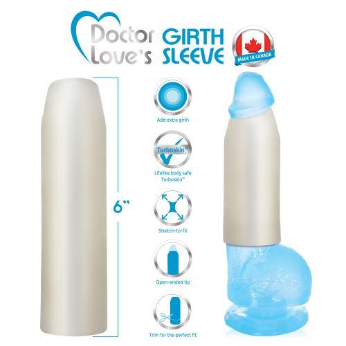 Girth Sleeve 2 inches Extra Girth 7 inches Trim to fit Clear