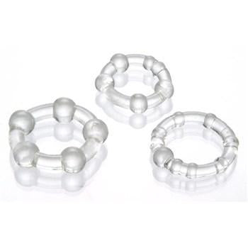 Triple Erection System 3 Rings Clear | SexToy.com