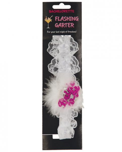 Bride To Be Flashing Garter White | SexToy.com