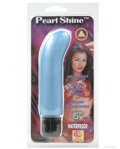 Pearl Shine Waterproof G Spot Vibe - Blue | SexToy.com