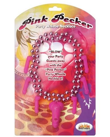 Pecker Whistle Necklace Pink | SexToy.com