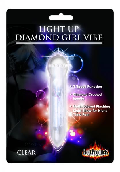 Light Up Diamond Girl Vibe Clear | SexToy.com