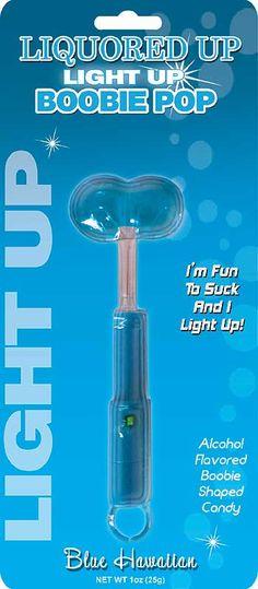 Light Up Boobie Pops Blue Hawaiian | SexToy.com