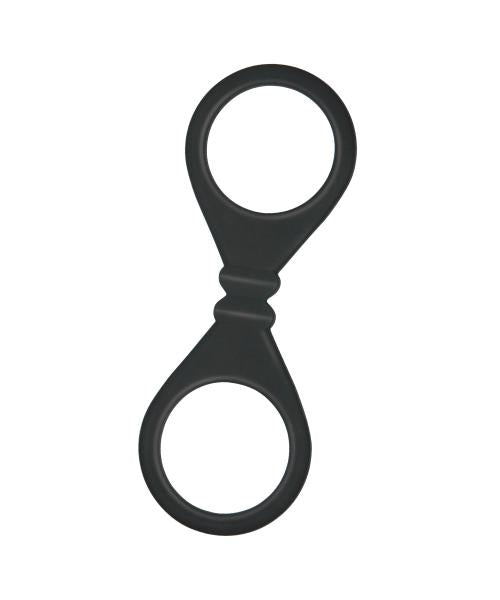 The Nines S Cuffs Black Silicone Handcuffs | SexToy.com