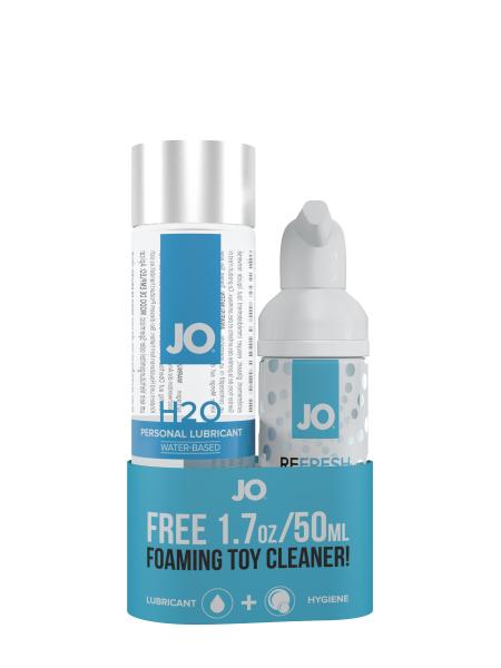 JO H2O Classic Lube 4oz + Free Travel Toy Cleaner | SexToy.com