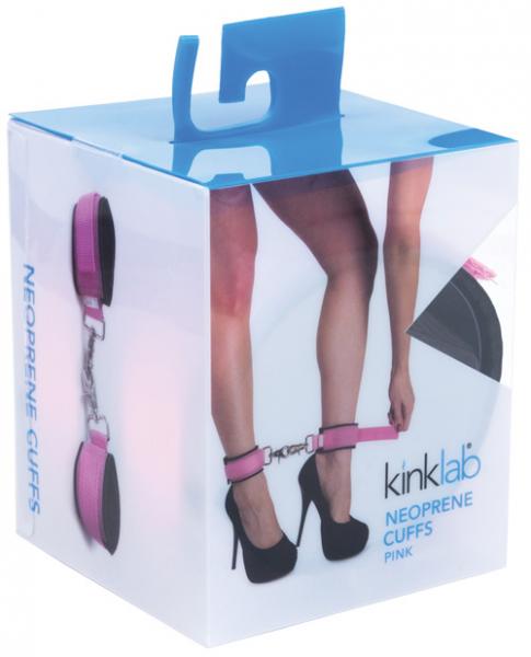 Neoprene Pink On Black Cuffs | SexToy.com