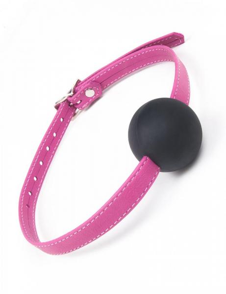 Joanna Angel Ball Gag Small Pink Black O/S | SexToy.com