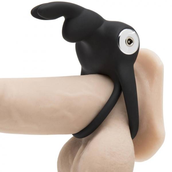 Happy Rabbit Cock Ring Rechargeable Black | SexToy.com