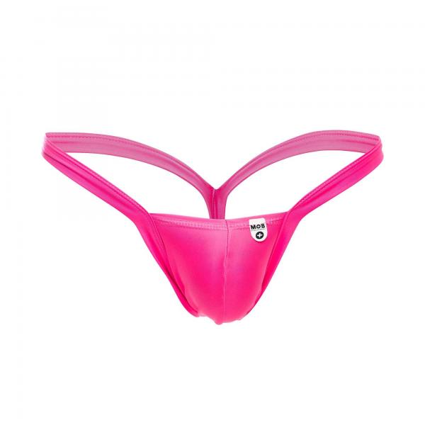 Mob Y Buns Thong Neon Pink Large