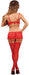 Luv Lace Bra, Garter Skirt & G-String Red S/M | SexToy.com