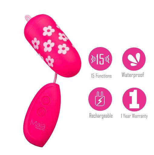 Rosie Rechargeable Wired Egg Flower Pattern