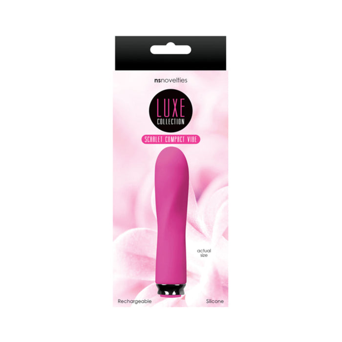Luxe Compact Rechargeable Vibe Scarlet | SexToy.com