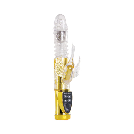 Wyld Vibes Deep Stroker Swan Gold Vibrator | SexToy.com