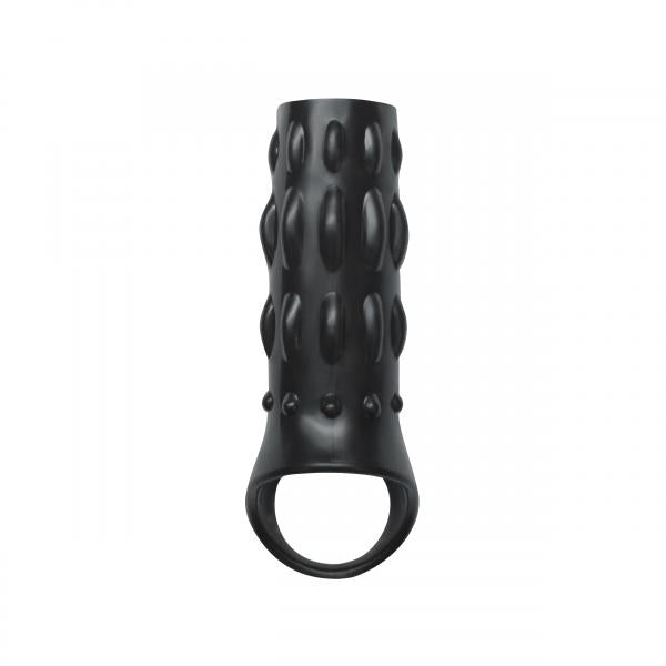 Reversible Power Cage Jelly Sleeve - Black | SexToy.com