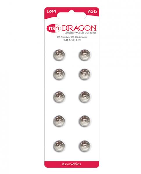 Dragon Alkaline Batteries Size LR44/AG13 10 Pack | SexToy.com