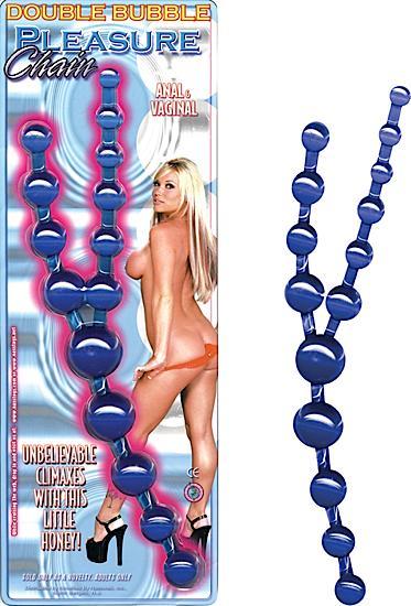 Double Bubble Pleasure Chain Blue | SexToy.com