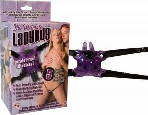 The Ultimate Lady Bug Vibrating Strap On Purple | SexToy.com
