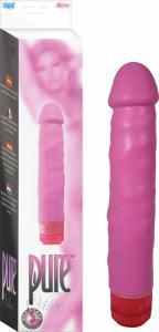 Pure Vibes No 69 Silicone Vibrator Waterproof 7.5 Inch Pink | SexToy.com