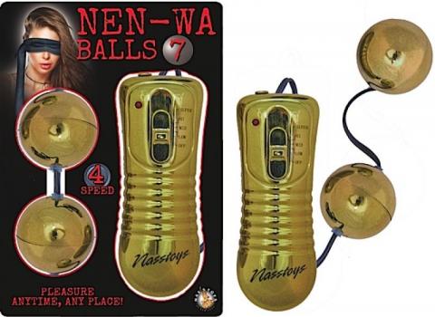 Nen Wa Balls 7 Vibrating Gold | SexToy.com