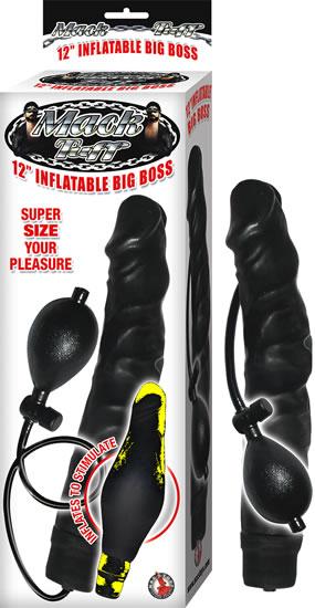 Mack Tuff 12 inches Inflatable Big Boss Dildo Black | SexToy.com