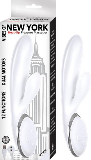 Vibes Of New York Heat-up Pleasure Massager White | SexToy.com