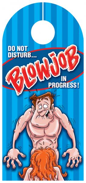 Blowjob In Progress Door Hanger | SexToy.com