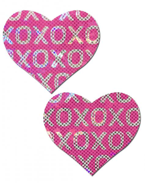 Pastease Shattered Glass Disco Ball Pink White XO Hearts | SexToy.com