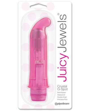 Juicy Jewels Crystal G Spot Vibrator Waterproof Pink | SexToy.com