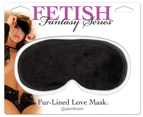 Fetish Fantasy Fur Lined Satin Love Mask Black | SexToy.com