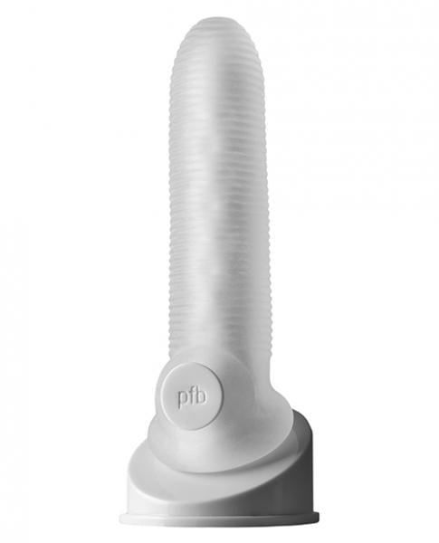 Perfect Fit Fat Boy Micro Ribbed Sheath 6.5 inches Clear | SexToy.com