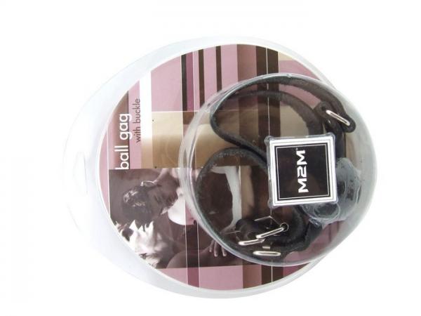 M2M Gag Leather Ball Black O/S