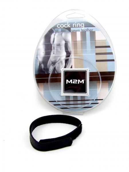 M2M Ring Leather Velcro Black