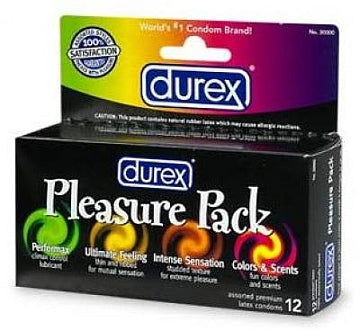 Durex Pleasure Pack 12pk | SexToy.com