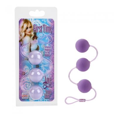 First Time Love Balls Triple Lover Perfectly Weighted For The Beginner - Purple | SexToy.com