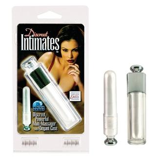 Discreet Intimates Mini Massager With Elegant Case Waterproof White | SexToy.com