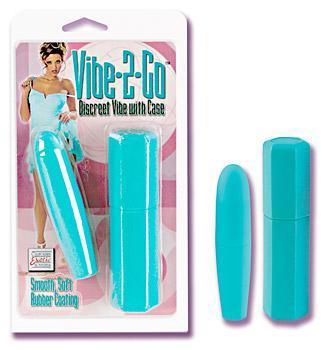 VIBE 2 GO DISCREET VIBE WITH CASE 4 INCH TEAL | SexToy.com