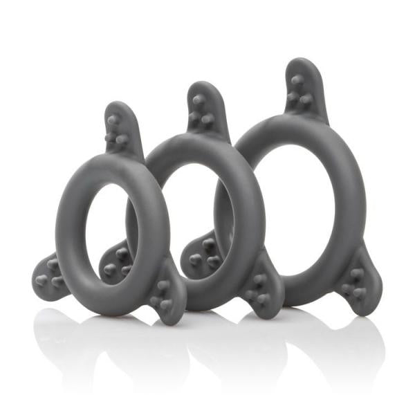 Pro Series Silicone Ring Set 3 Sizes Smoke | SexToy.com