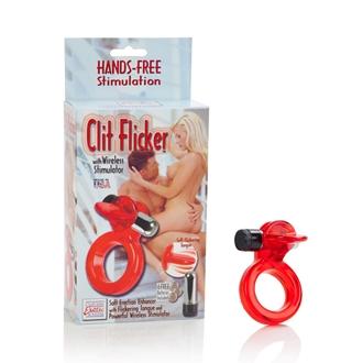 Clit Flicker With Wireless Stimulator - Red | SexToy.com